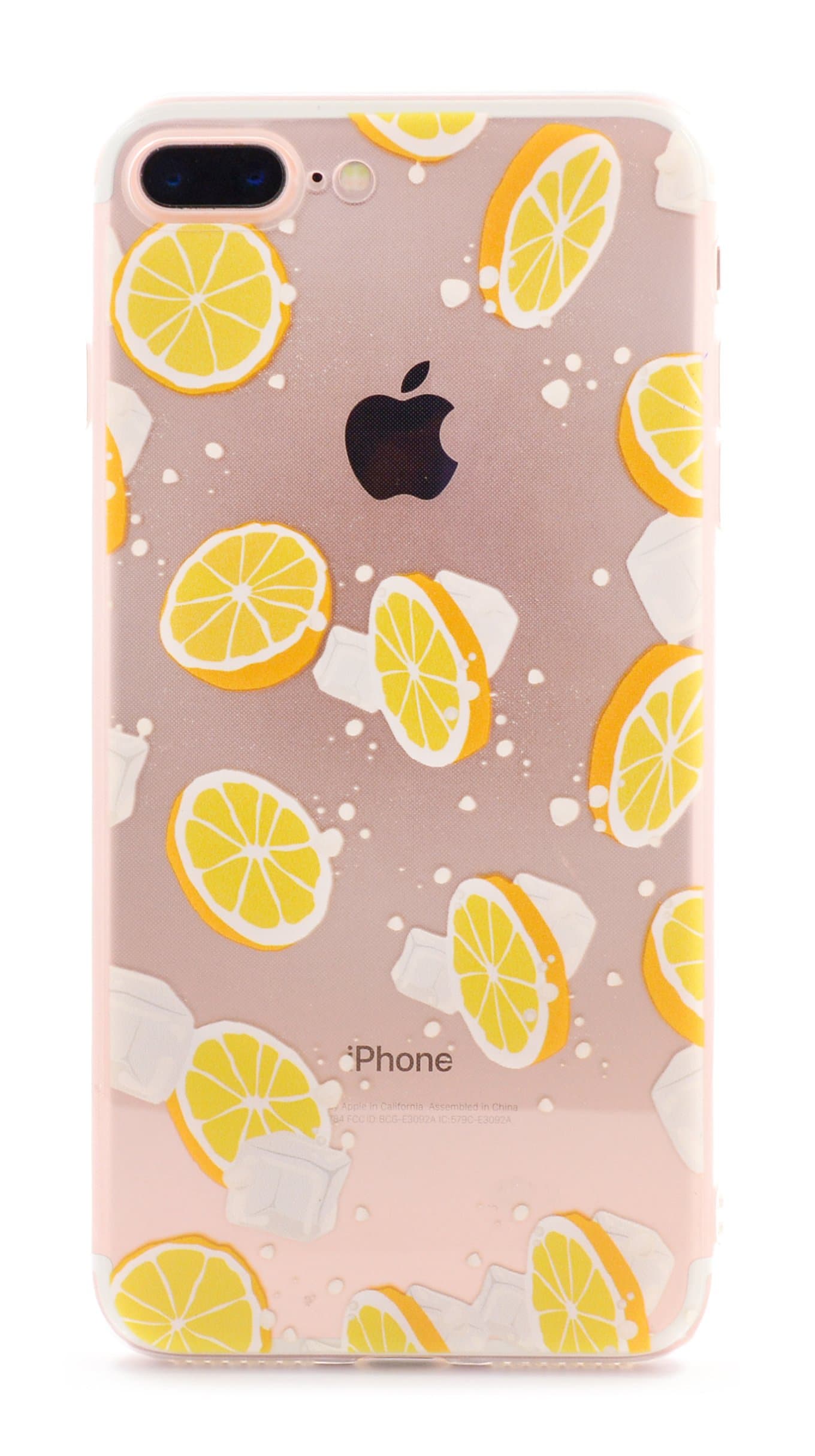 Caselegance iPhone 7 iPhone 8 4.7" Hand Drawn Watercolor Cute Beautiful Fairy Clear TPU Slim Fit Flexible Phone Case (Juicy Lemon)