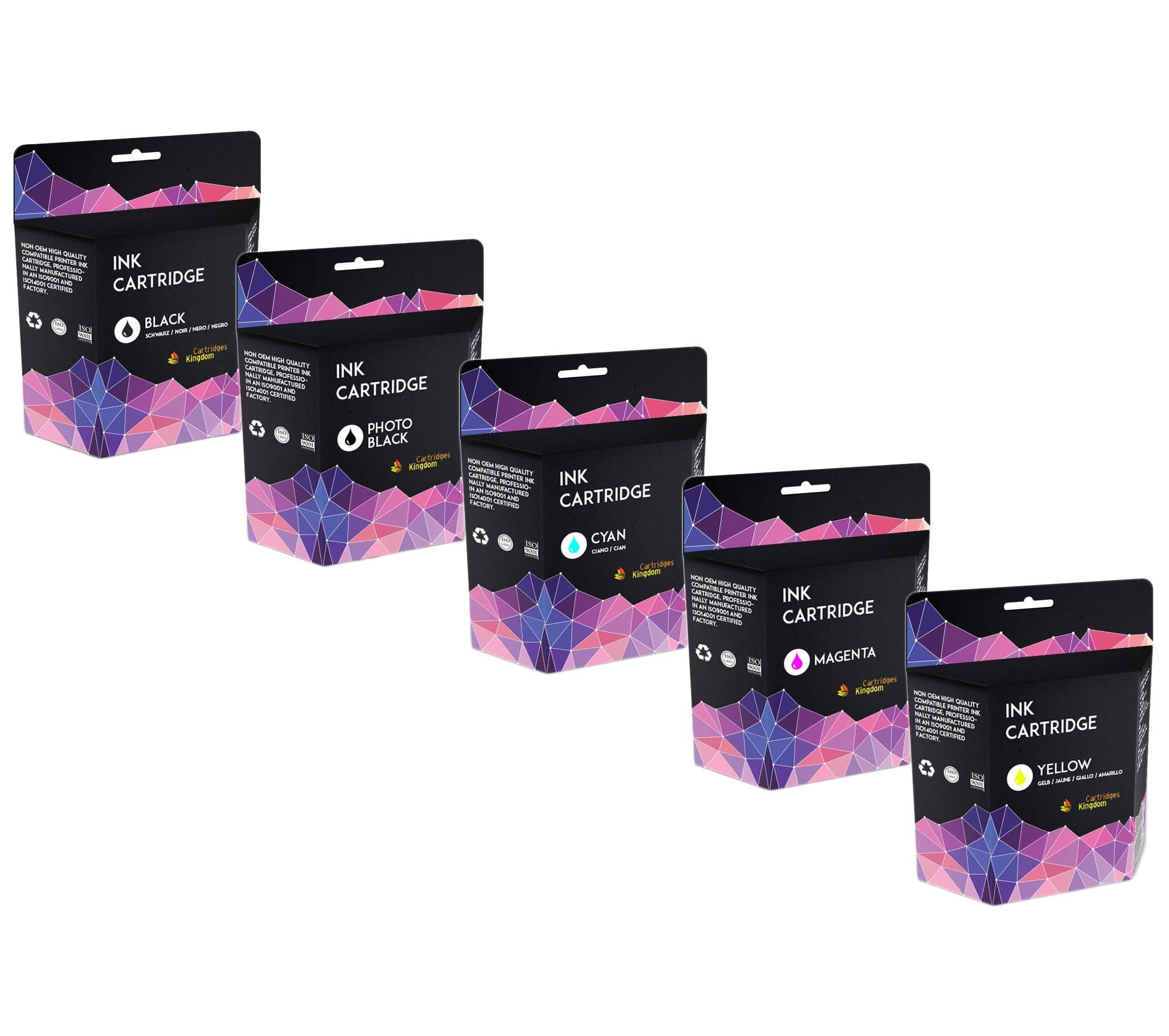 5 Compatible Ink Cartridges for Epson 26XL Expression Premium XP-510, XP-520, XP-600, XP-605, XP-610, XP-615, XP-620, XP-625, XP-700, XP-710, XP-720, XP-800, XP-810, XP-820