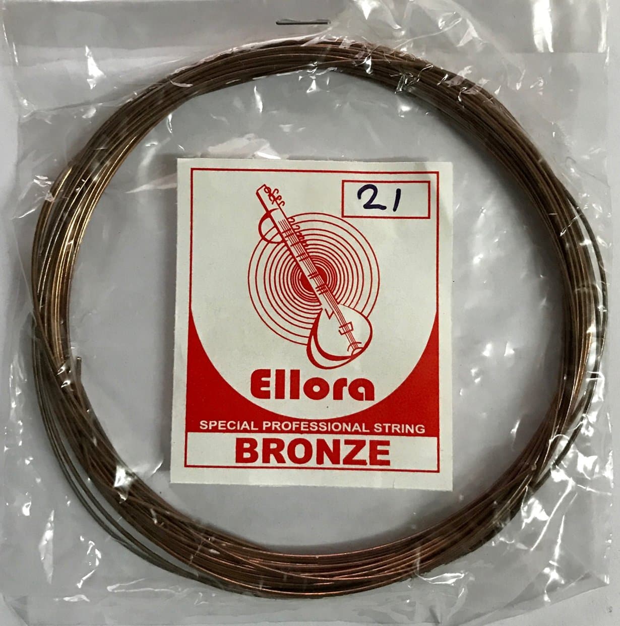 Bronze String Coil Gauge 21, 0.775 mm, 0.030 inch For Sitar Veena Surbahar