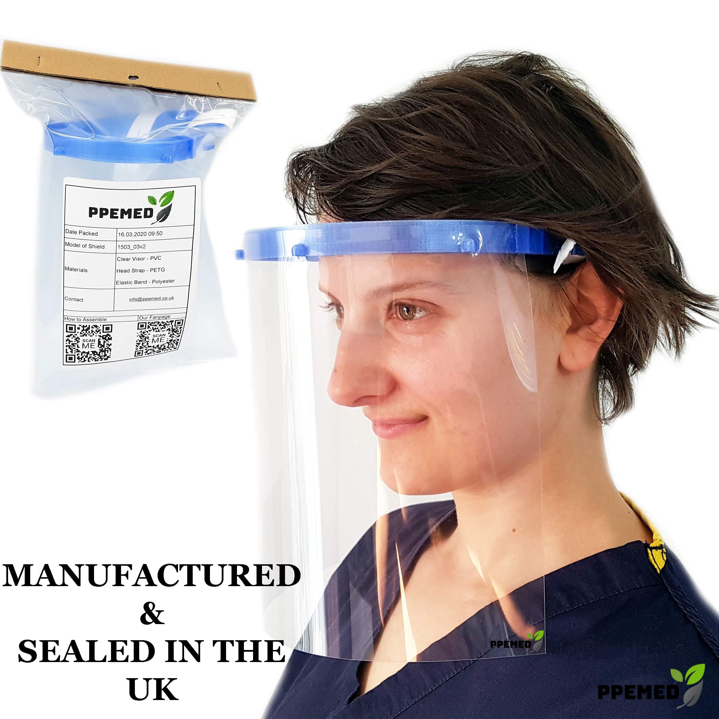 Face Shields, All-Round Protection Cover with Clear Wide Visor Anti-Fog Lens, Anti Pollution, Lightweight Transparent Shield with Adjustable Elastic Band for Men&Women Version 2