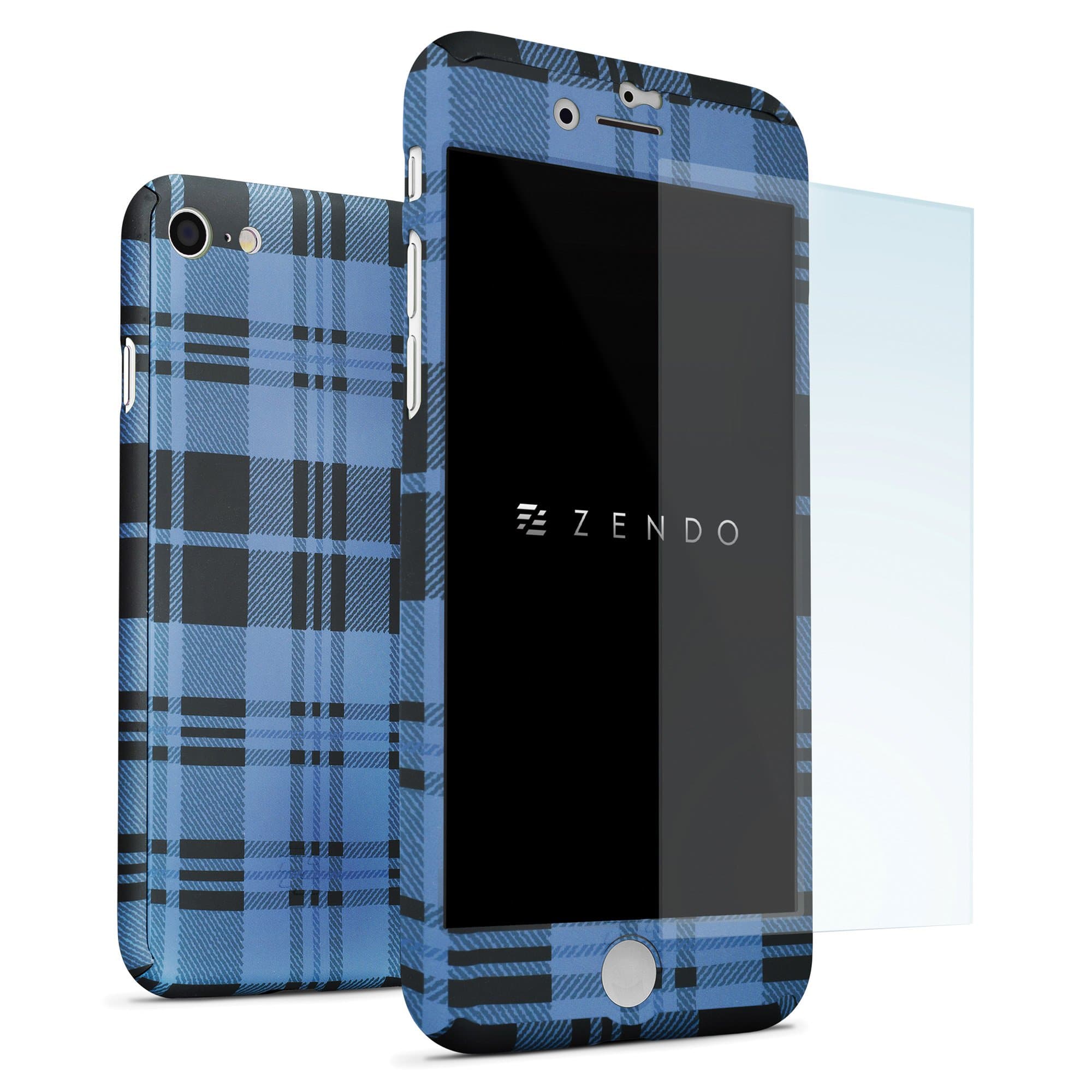 ZENDO NanoSkin for iPhone 6S / 6 (Checked Blue)