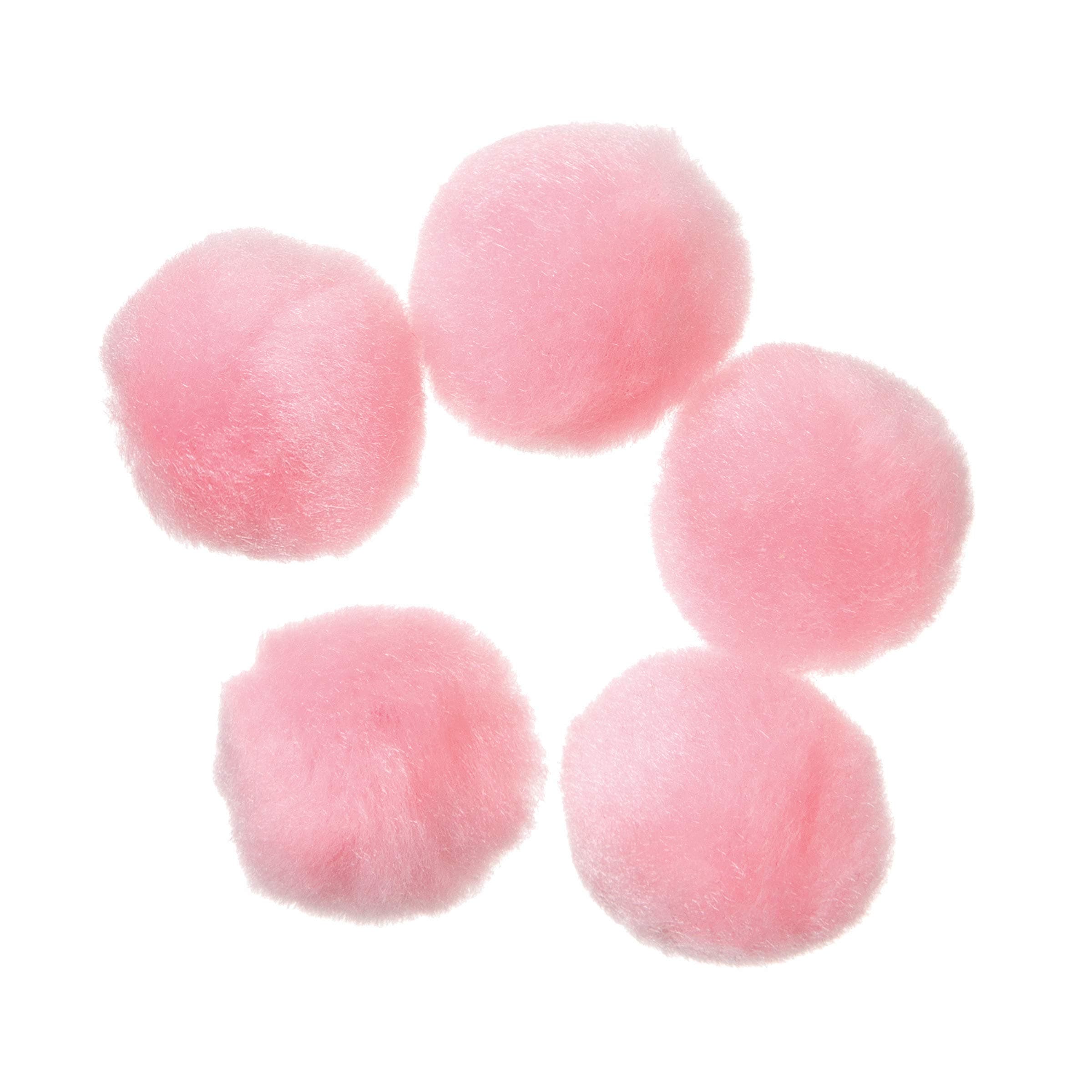 CRAFT DESINGER Acrylic Poms, Pink