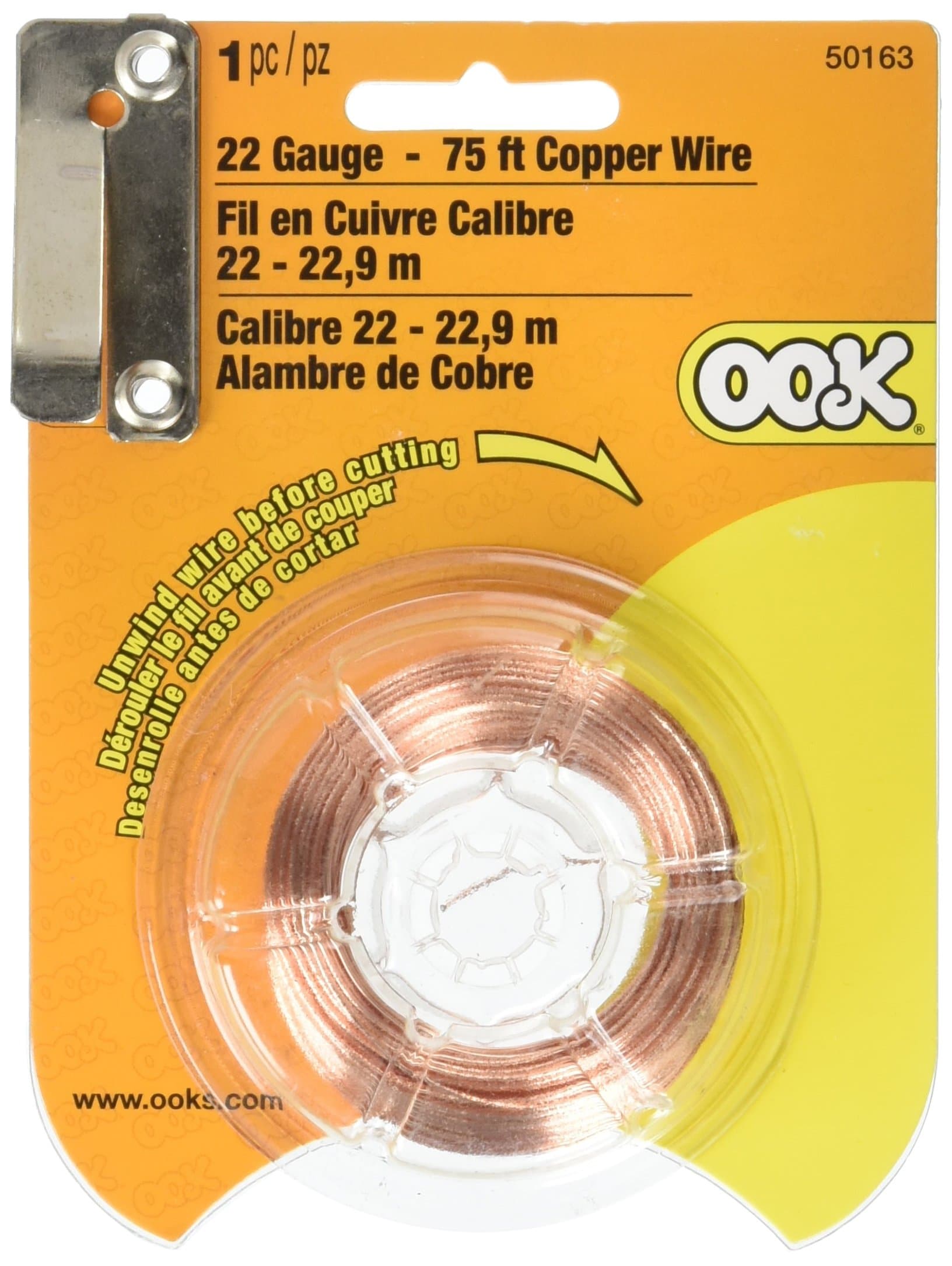 Hillman Fastener 50163 Group Copper Wire, 22 Gauge, 75'