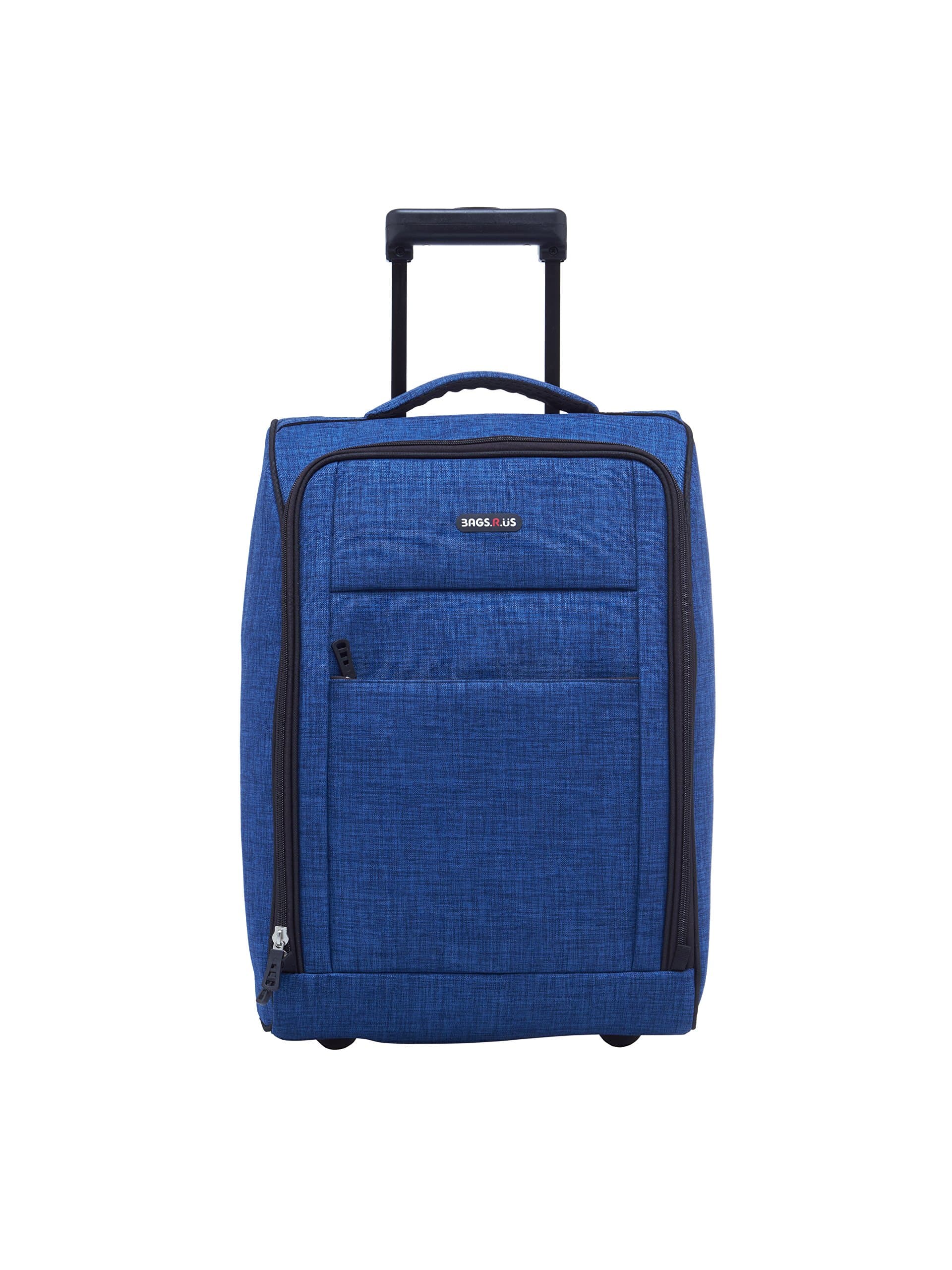 BagsRUs Matte Polyester 34 cms Jeans Blue Softsided Carry-On Cabin Trolley Bag (CA113FJB)