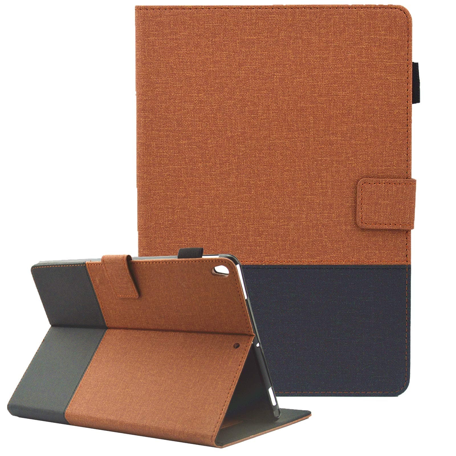 iPad Air 3 Case, iPad Air 3rd Gen 10.5" 2019 / iPad Pro 10.5" 2017 Case, Dluggs PU Leather Folio Smart Stand Cover with Auto Sleep/Wake for Apple iPad 10.5 Inch Tablet, 01 Brown