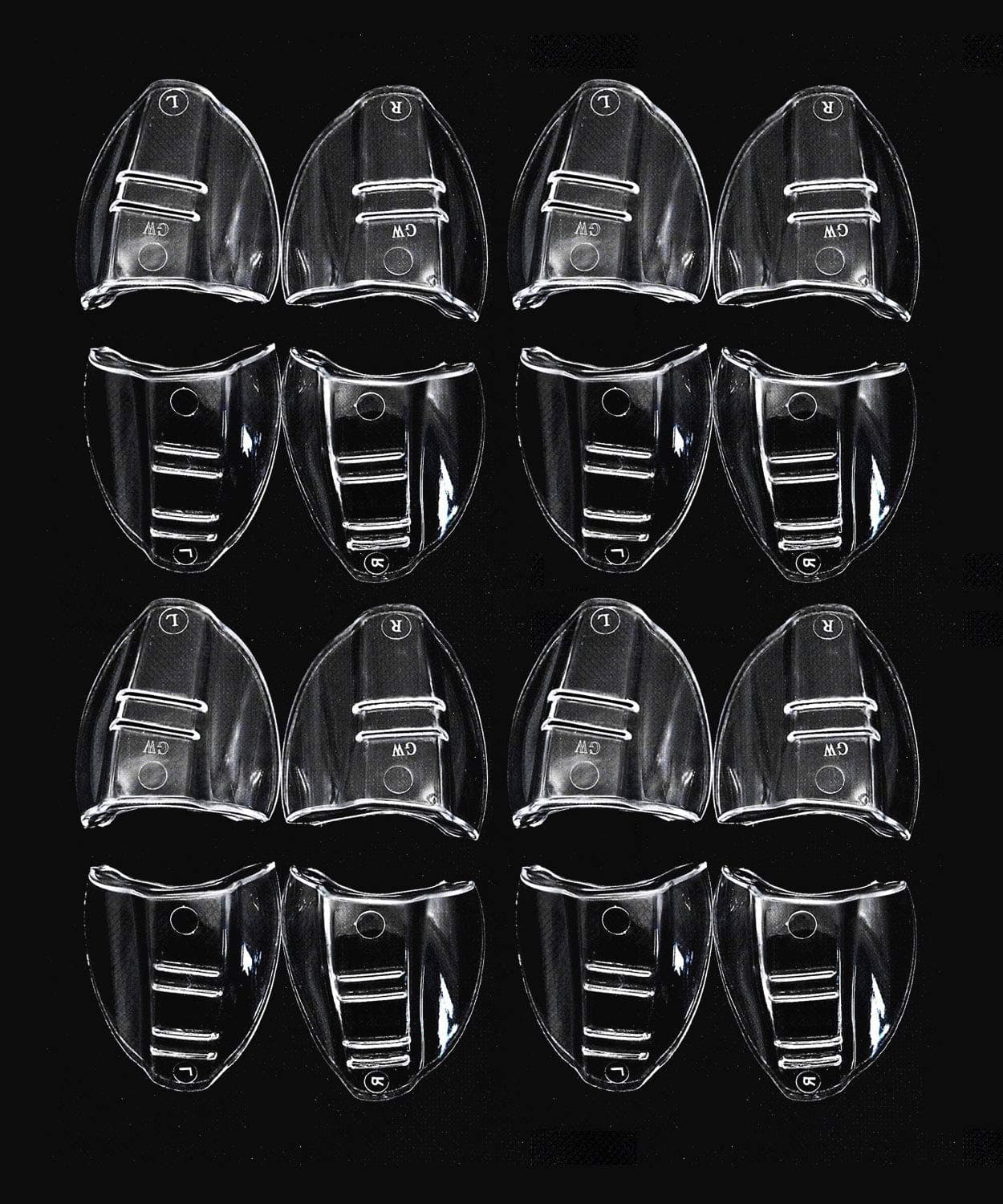 8 Pairs Safety Eyeglasses Side Shield for Small to Medium Eyeglasses, Slip On Clear Side Shield for Safety Glasses