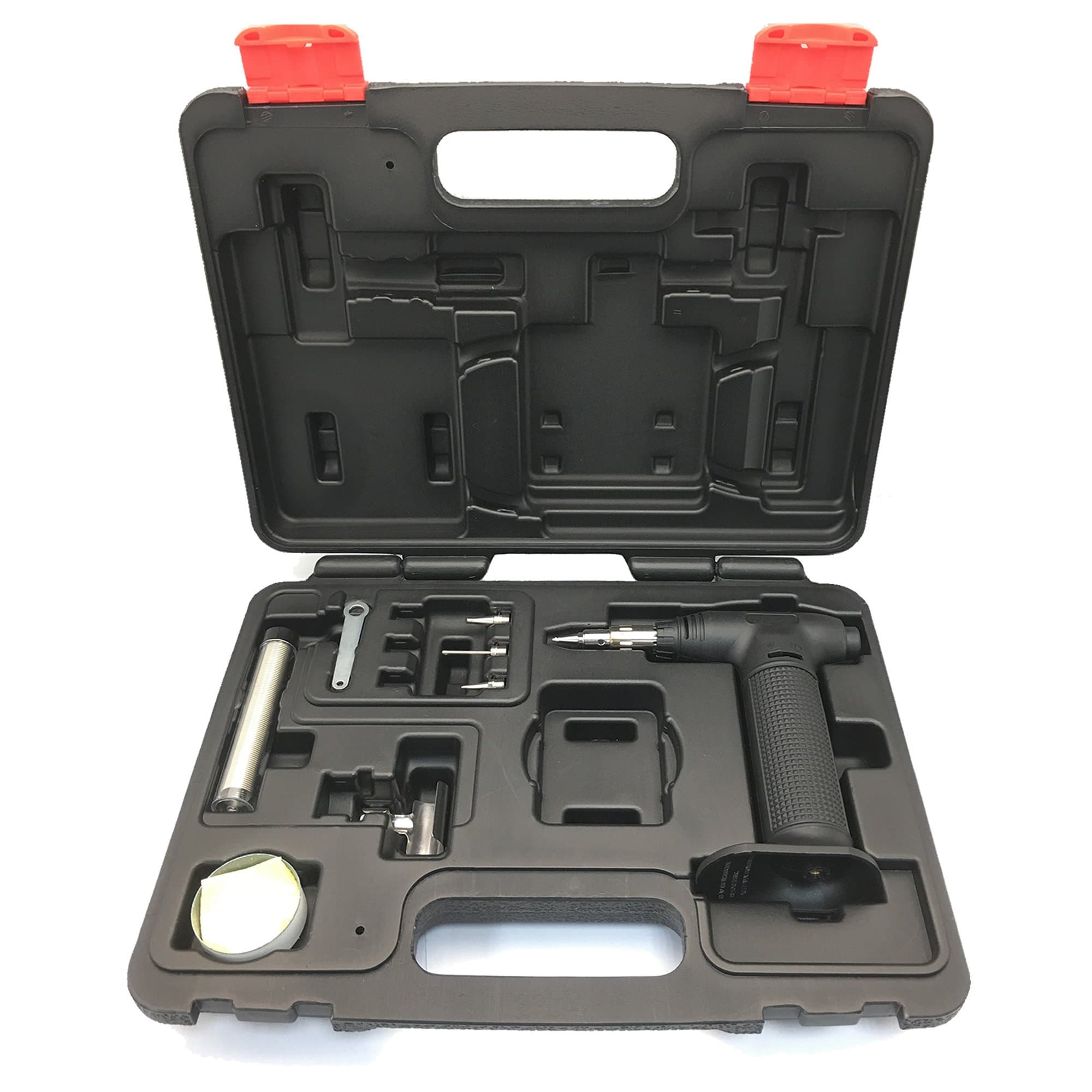 All Splendid Butane Micro Soldering Iron Torch Kit-With 5 tips and Solder Wire-Hot Air Blower- Micro Blow Torch