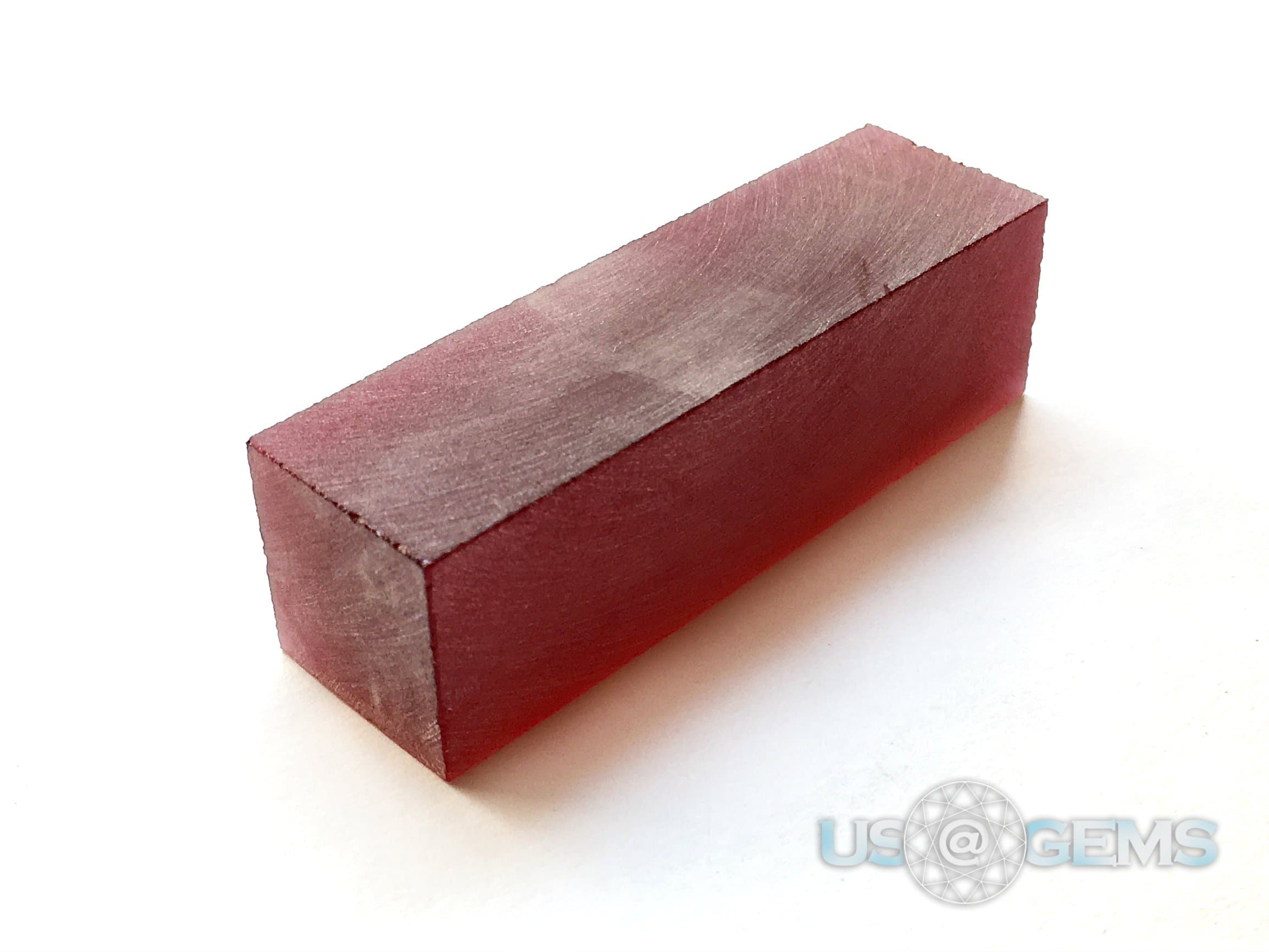 Spinel Rose Red #190/4. Rough 90 gr. SIAMITE. Created Gemstone. US@GEMS