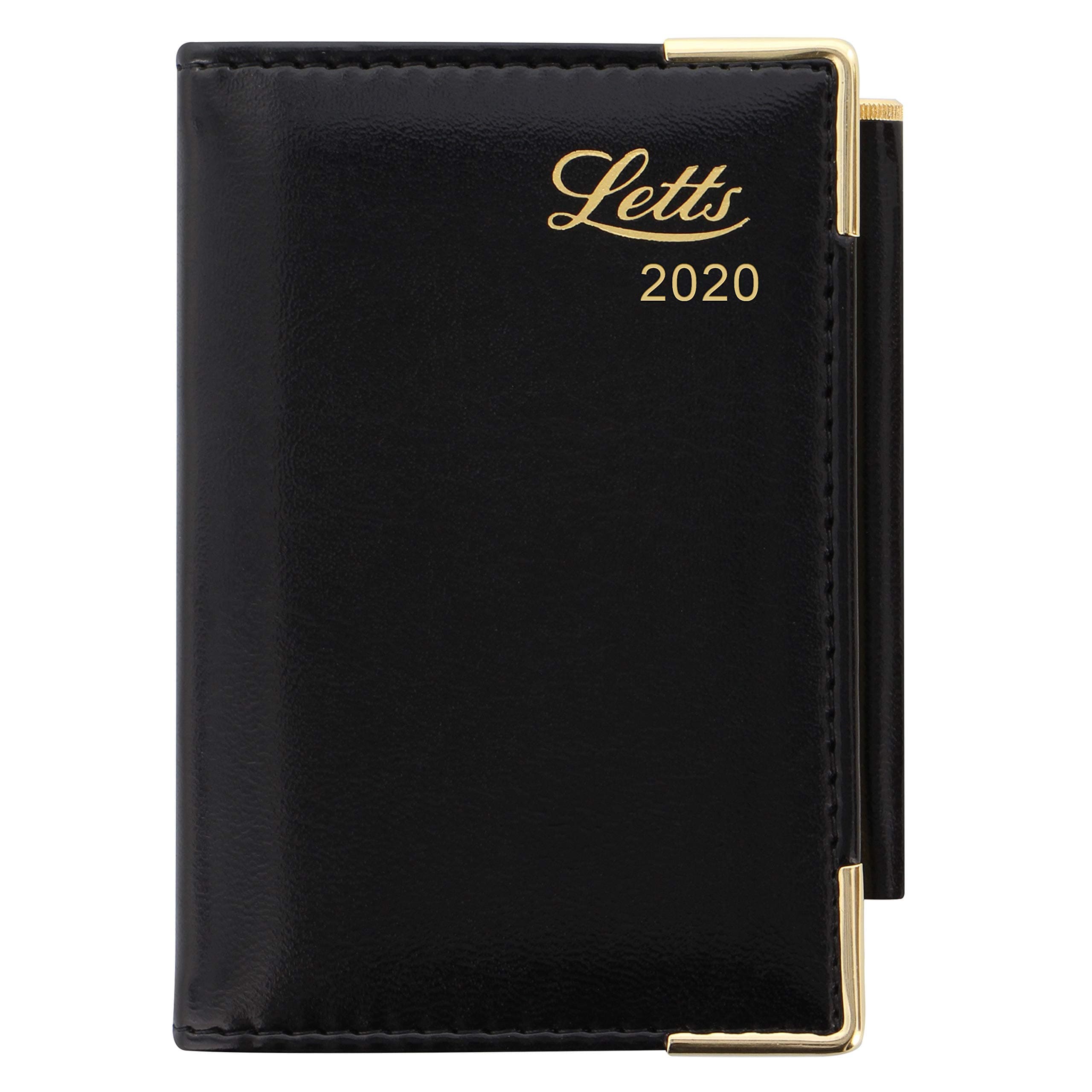 Letts 2020 Diary Lexicon Mini Pocket Black Week-to-View Planner