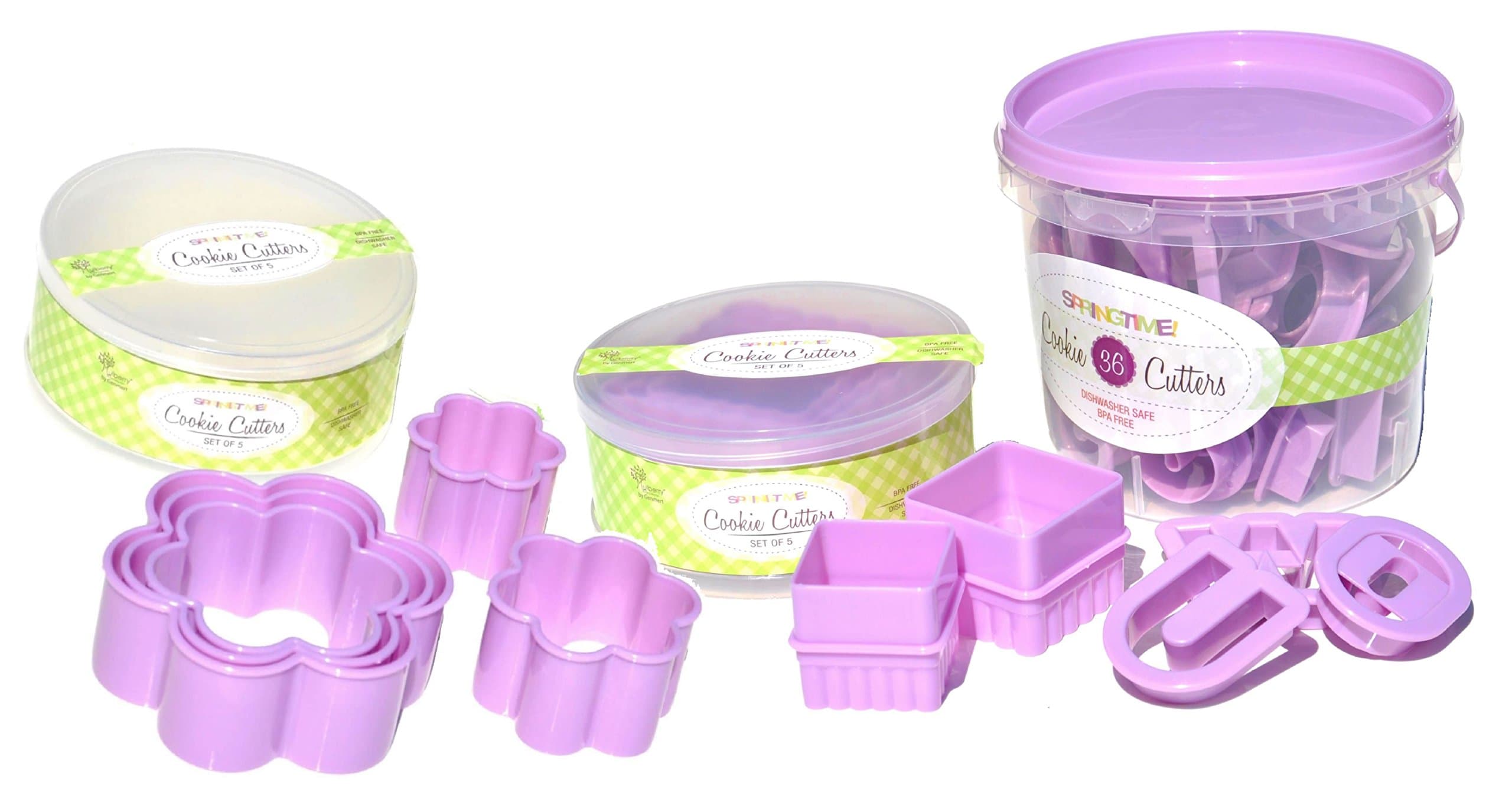 36 Plastic ABC Alphabet Number Cookie Cutters and Square and Flower Cookie Cutter Sets Gift Idea for Her Mom Mother in Law WIfe Baker Friend