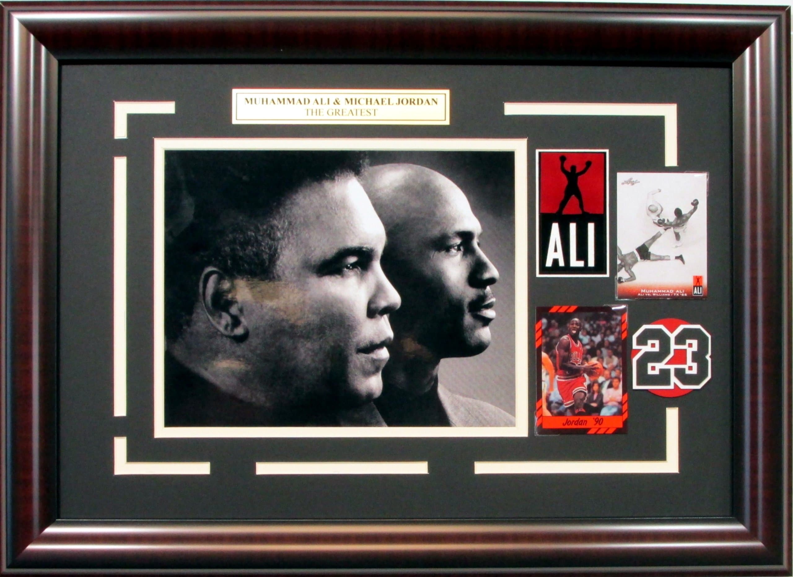 Muhammad Ali and Michael Jordan Framed Photo
