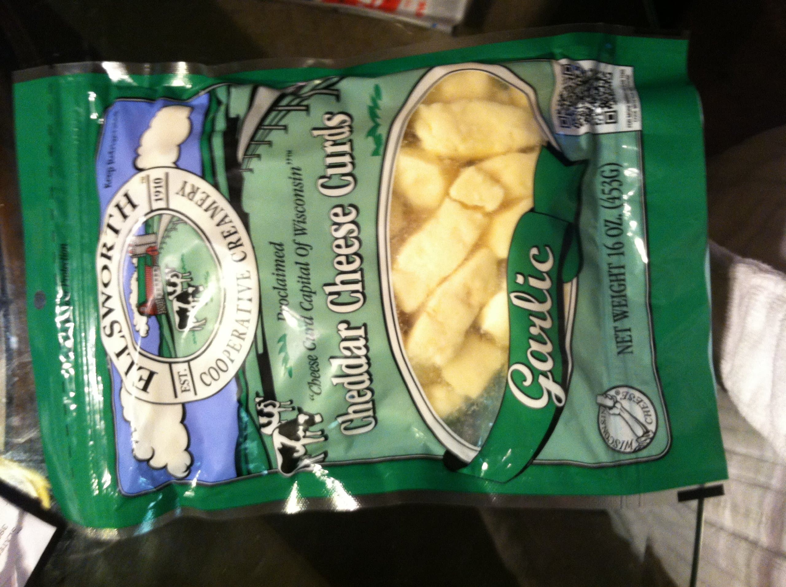 Ellsworth Cheddar Cheese Curds Garlic Flavored