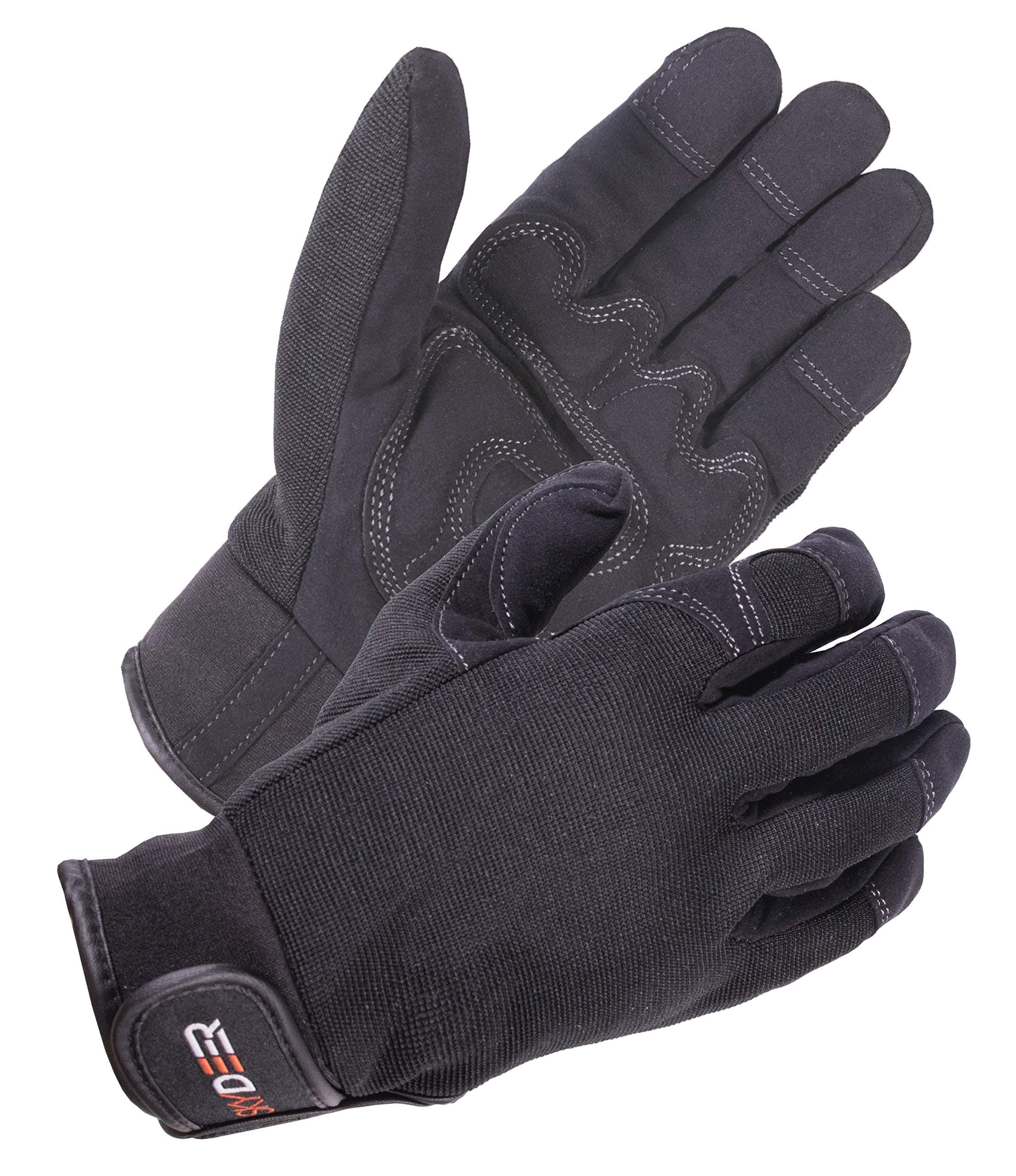 SKYDEER Mens Water Resistant Work Gloves with Hi-Performance WorkPRO Synthetic Leather for Yard Work, Rose Pruning and Daily Work (SD2235/XL)