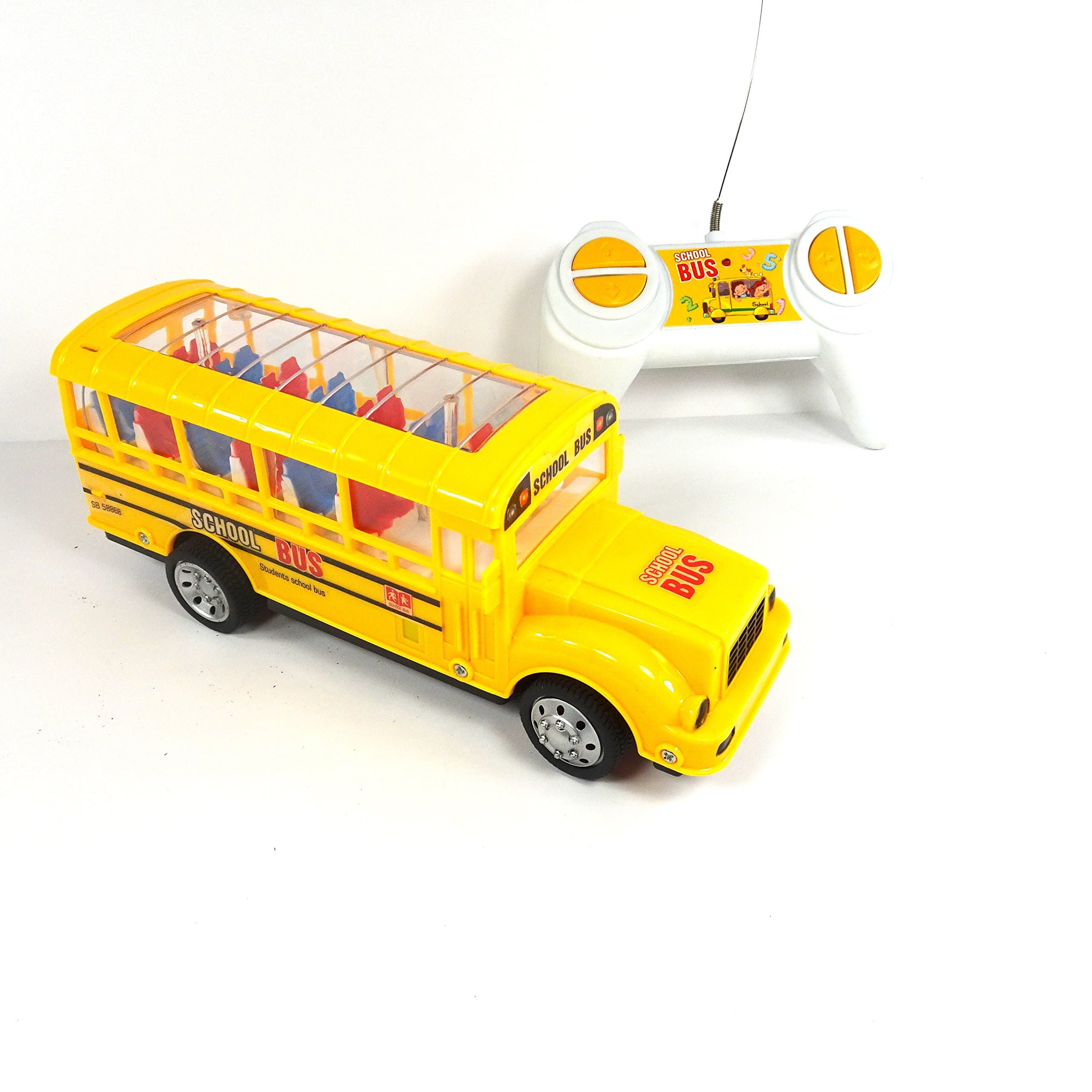 School Bus Remote Control Toy, Electric RC Vehicle With Flashing Lights & Sounds, Brand New In Box
