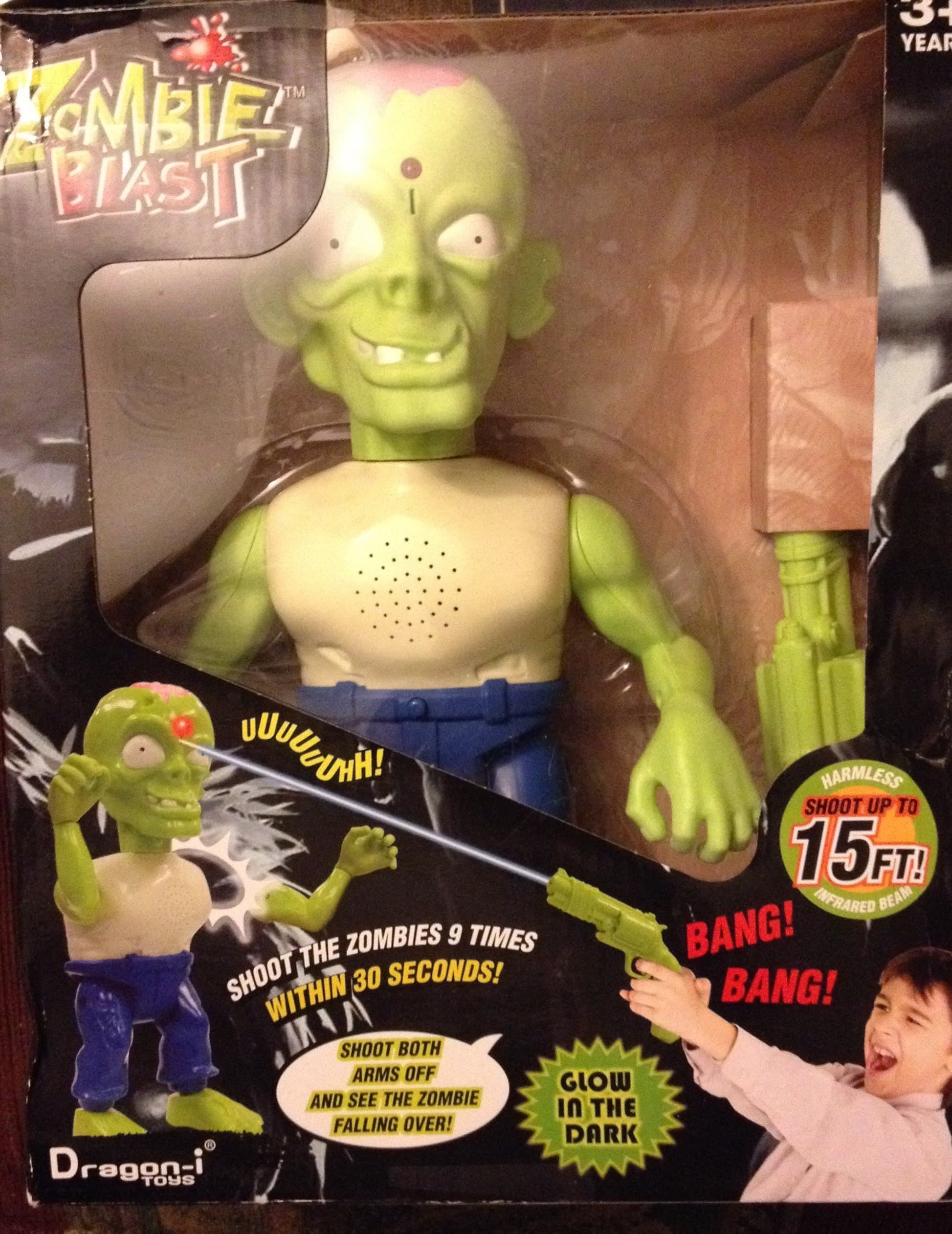 Zombie Blast, Harmless Infrared Beam "Shoot Up To 15FT!