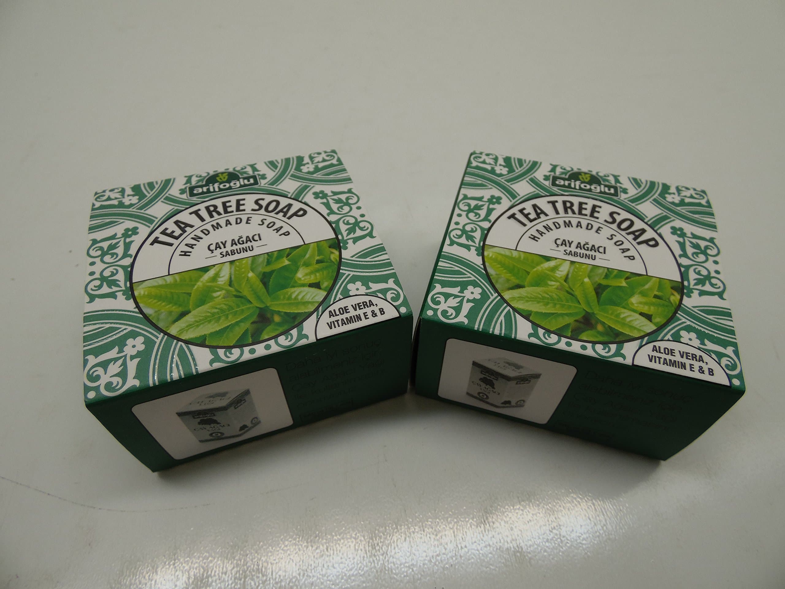 Arifoglu All Natural Luxury Handmade Soaps 150g X 2 Pack (Tea Tree Soap)