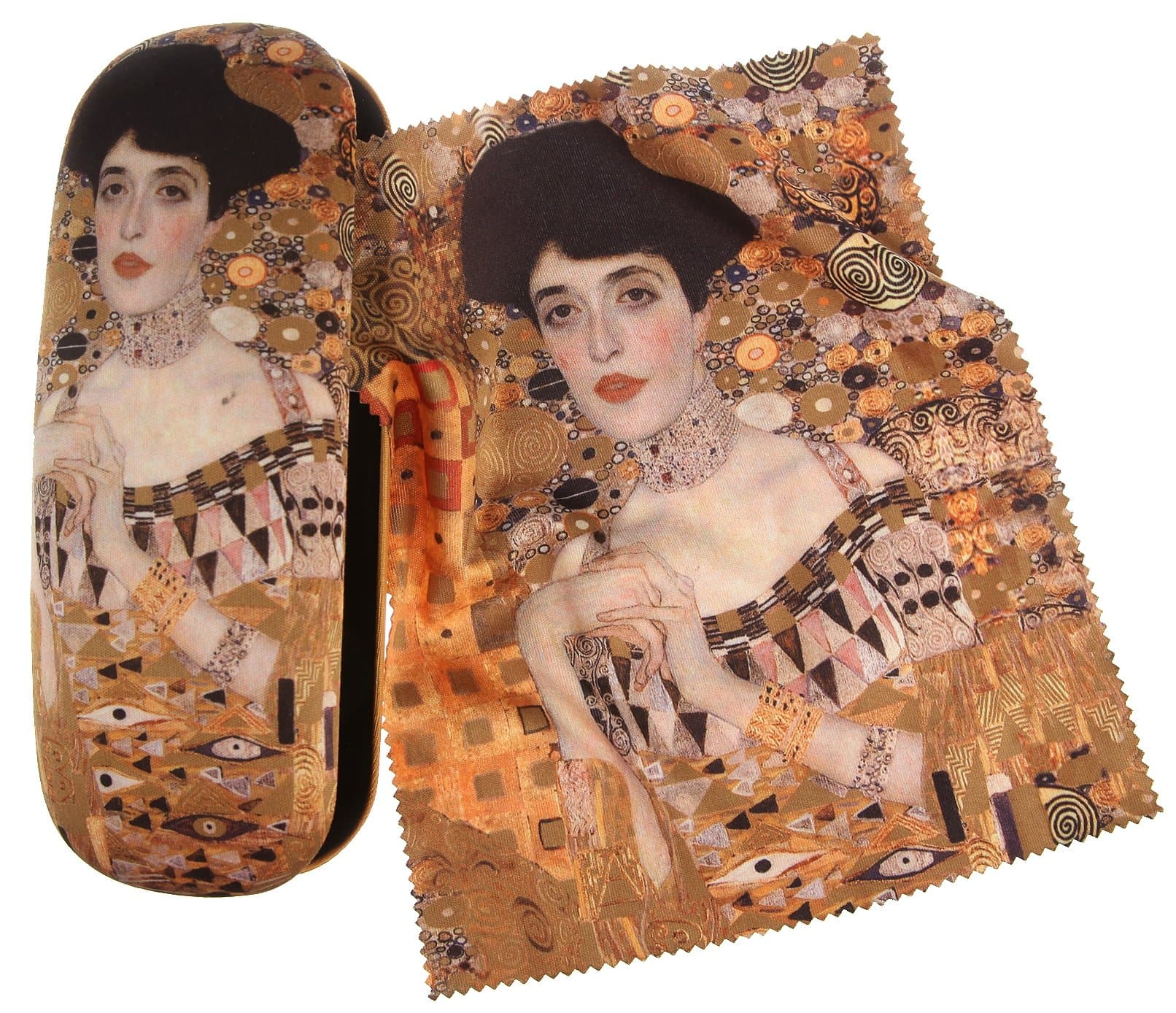 Kit Glasses Case and Lens Cleaning Cloths - Klimt: Adele, from Artis Vivendi