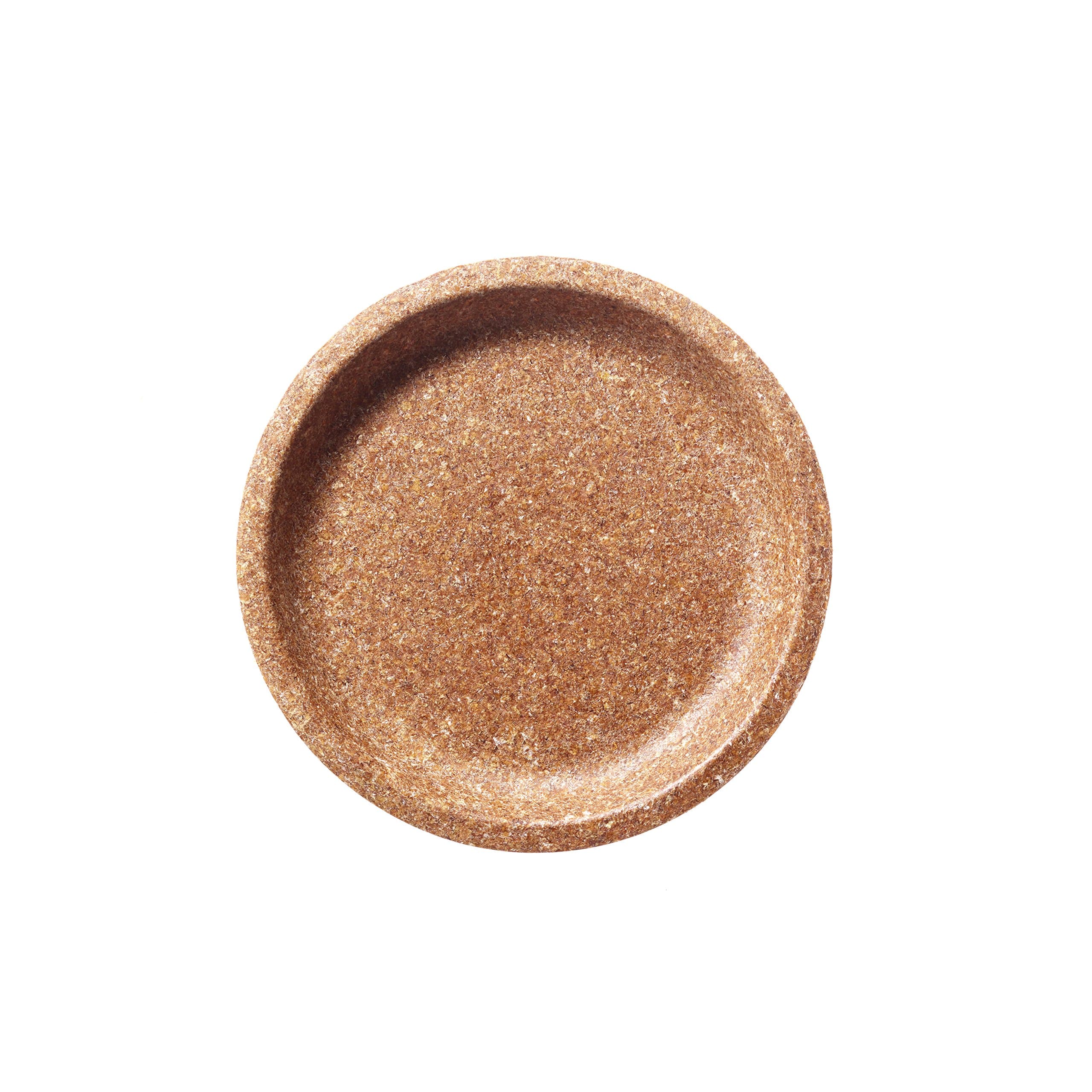 BiotremDisposable Tableware 10-Piece Resistant Sustainable Biodegradable Compostable Natural and Edible for Parties Picnic Barbecue and Outdoor Meals Wheat Bran Small Plate 20 Centimetre, Brown