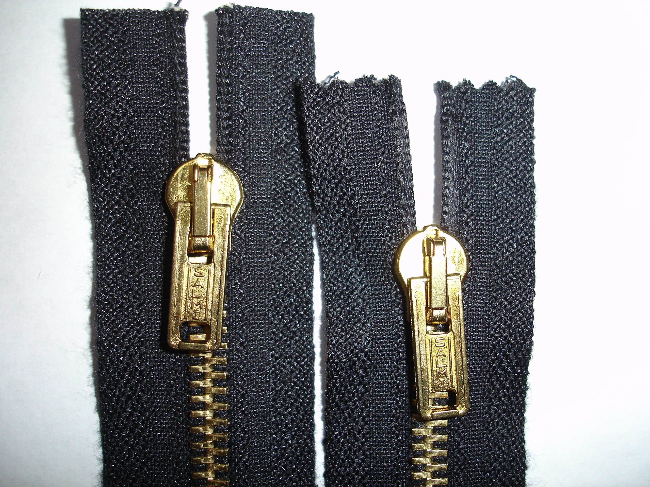 2 WAY SEPARATOR ZIP - N5 - BLACK - GOLD TOOTH/HEAD - 35 INCH