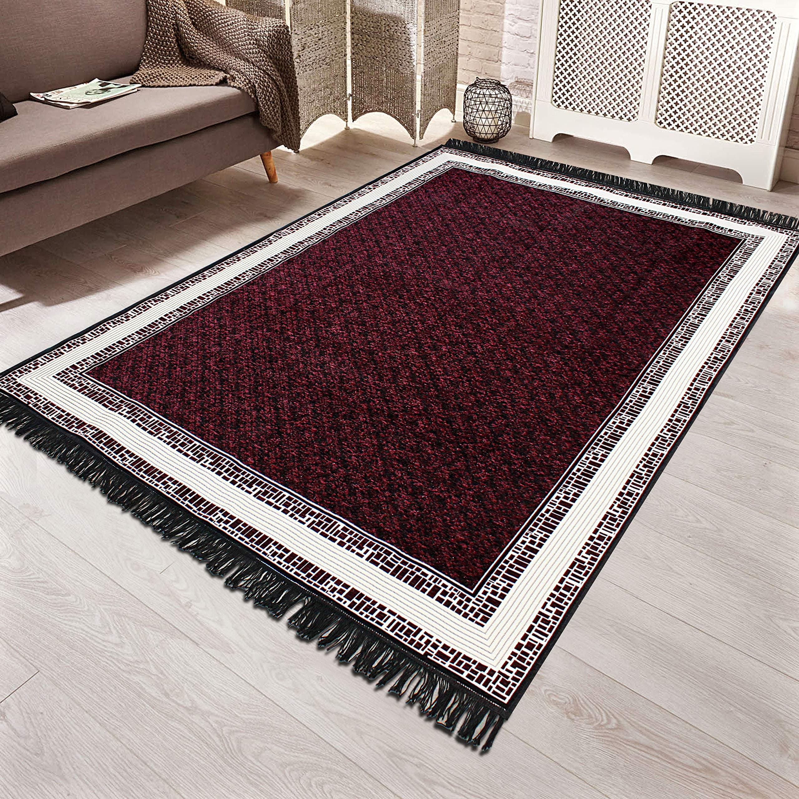 Cazimo Antique Carpet (Maroon, Polyester, Standard)