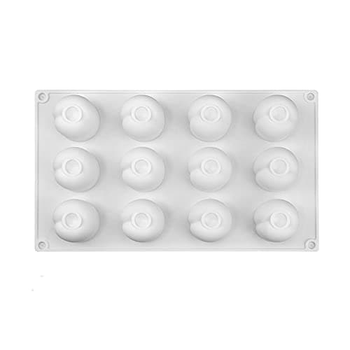 Silicone Mold Baking Pan Non-Stick Baking Pastry Chocolate Cake Dessert DIY Decoration Tools (Cherry T_11.8x6.8x0.16 inch)