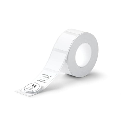 NIIMBOT Labels for B21/B1/B3S/K3 Label Printer, Thermal Stickers, 31x31mm, Waterproof, Oilproof, 1 Roll of 210 Round Sticker Labels