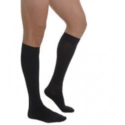 Knee High Compression Socks 15-20 mmHg (CE 18-22 mmHg) For Women&Men. Made in Italy. Recommended For Athletic Sports, Running, Flight Travel Size M, Color Black (MC105US)
