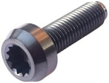 Compatible With 6Pcs Titanium BBS Split Rim Bolts M7*24 Mm 12 Point Hea D Screw Ti6Al4V Two-Piece Three Pieces Wheel Hub Ti Fastener(Black,M7x32)