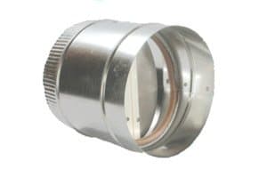 Butterfly Backdraft Damper (12 Inch) (BD 12) - Silver - Universal Fit - Vehicle with 12-inch Exhaust Pipe