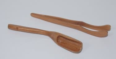 Bamboo Tea Scoop and Tea Tongs Set