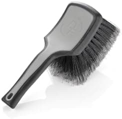 Detail Factory - ProGrip Wheel Face Brush - Grey and Black - Ergonomic ProGrip Handle - Soft Flagged-Tip Bristles…