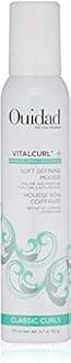 Ouidad VitalCurl+ Curl Defining Mousse, Lightweight Hair Foam, Styler for Soft, Touchable Hold, Adds Shine, Bounce & Volume, For Spiral Curls