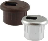 2-Piece Wire Grommet, Color Black, Material: Plastic & Rubber, Dimensions: Hole Diameter – .75 Width – 1” Height - .625” Slot Dimension .3125 Grommet Opening - .625”, Qty: 1