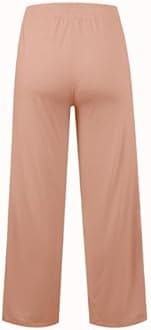 Womens Wide Leg Sweatpants Lightweight High Waisted Joggers with Pockets Baggy Comfy Drawstring Lounge Pants 2024