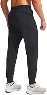 G Gradual Men's Joggers Pants with Zipper Pockets Stretch Athletic Sweatpants for Men Workout Jogging Running