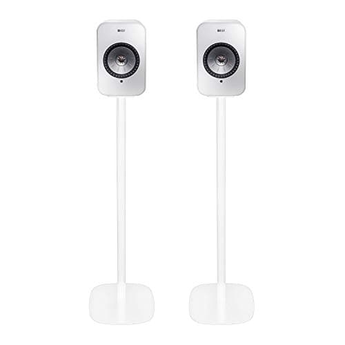 Vebos Floor Stand KEF LSX White Set - Compatible with KEF LSX