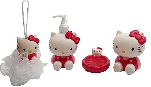 FAINLIST Plastic Hello Kitty Bathroom Set for Kids