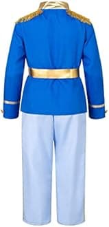 TOGROP Prince Charming Costume for Kids Boys Royal Prince King Outfit Party Cosplay 4-10 Years