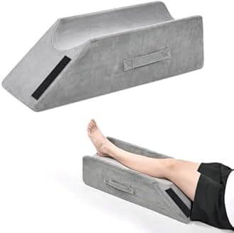 TANYOO Velvet Elevation Leg Pillows for Ankle Surgery Recovery, Broken Foot, Hip and Knee Pain Relief Medium Size for Children and Short Persons