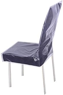 jezmozo Dinning Chair PVC Plastic Covers-Heavy Duty Clear Slipcovers Seat Protectors Waterproof Covers 20.5inch W x 19.3inch D(Clear, 4)