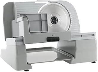 Chef'sChoice 609A Electric Meat Slicer with Stainless Steel Blade Features Slice Thickness Control and Tilted Food Carriage Easy Clean, Silver