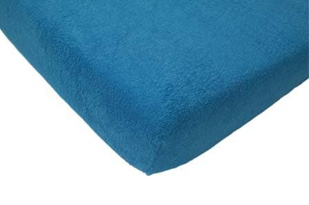 Jollein Fitted Sheet Terry Cloth (70 x 140 cm, Blue)