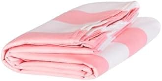 Dock & Bay Beach Towel - Quick Dry, Sand Free - Compact, Lightweight - 100% Recycled - Includes Bag - Cabana - Light Pink - Large (160x90cm, 63x35)