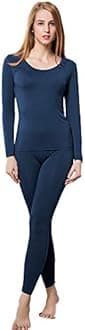 HEROBIKER Thermal Underwear Women Ultra-Soft Set Base Layer Top & Bottom Long Johns with Fleece Lined Winter Warm