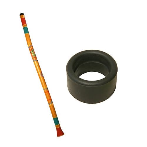 Hand Painted PVC Didgeridoo - Lizard Design w/Extra Mouthpiece