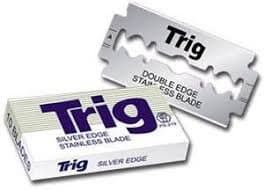 Trig Silver Edge Stainless Steel Double Edge 10 Ct