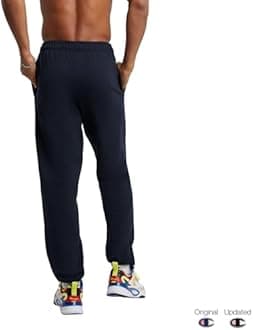 Champion Men's Cinched-Bottom Lounge Pants, Standard Fit, Lightweight, Available in Regular and Big & Tall