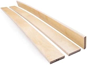 Pack of 10 Slats Birch Wood Sprung Bed Base Replacement Single Double 5 cm wide 910 mm Long