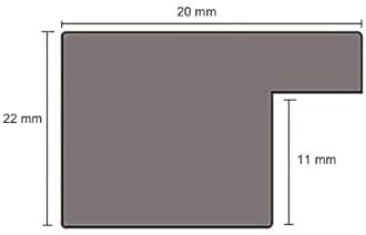 Vivarti Thin Matt White Box Picture Photo Frame 35 x 50 cm