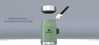 STANLEY 1913 Classic Legendary Food Jar 0.4L With Spork - Keeps Cold For 7 Hours - BPA-Free Stainless Steel Soup Flask - Leakproof - Dishwasher Safe - Nightfall